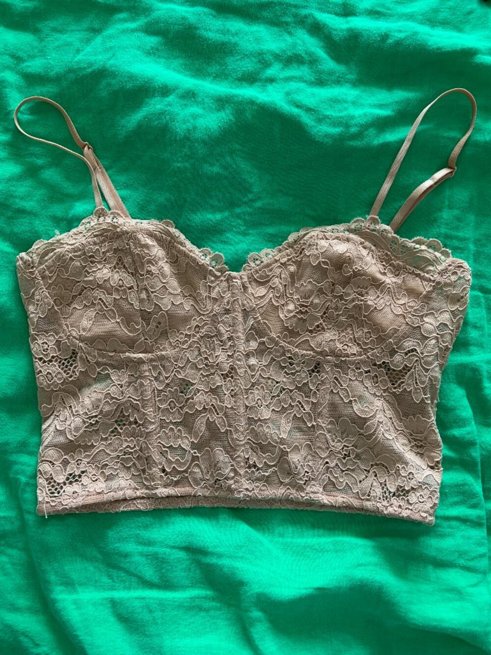 Zara dusty pink bralette